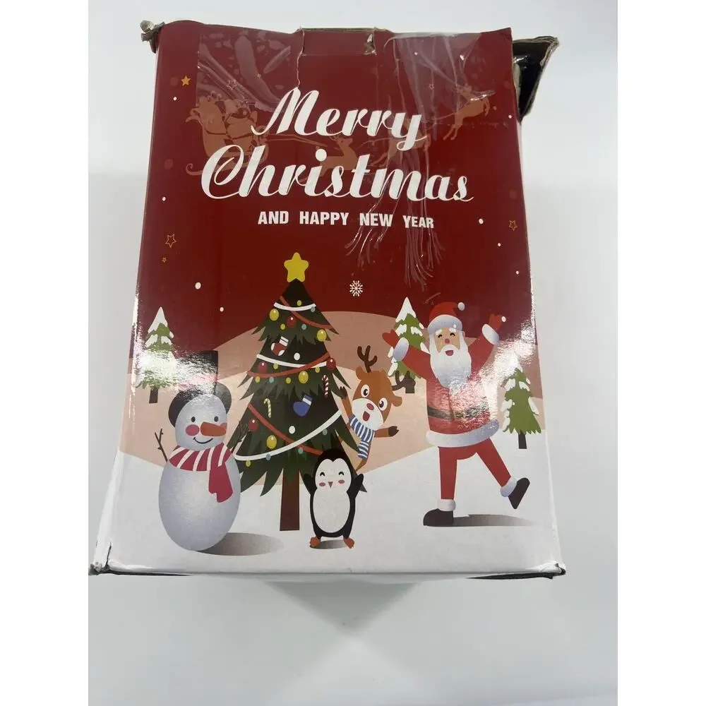 Holiday Time Inflatable Santa Snowman Train Christmas Tree Collection Scene 9'